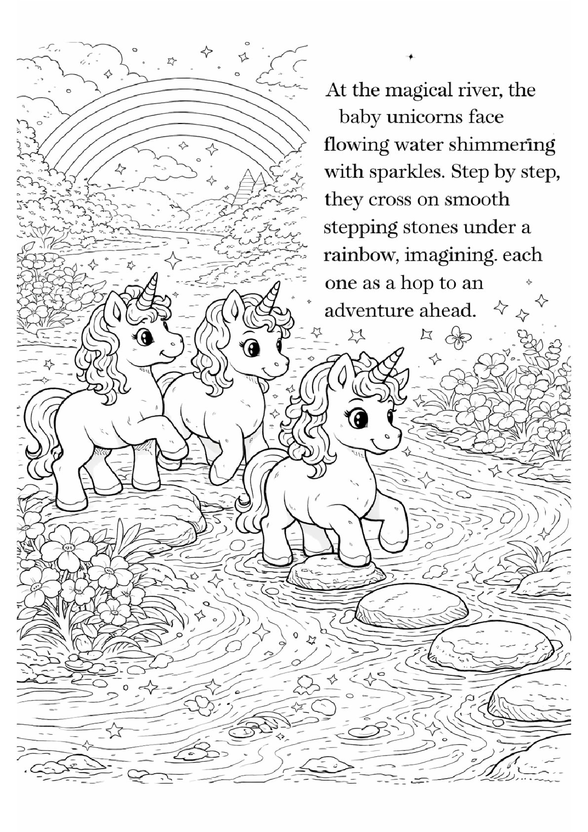 Cute Animals Coloring Page 4